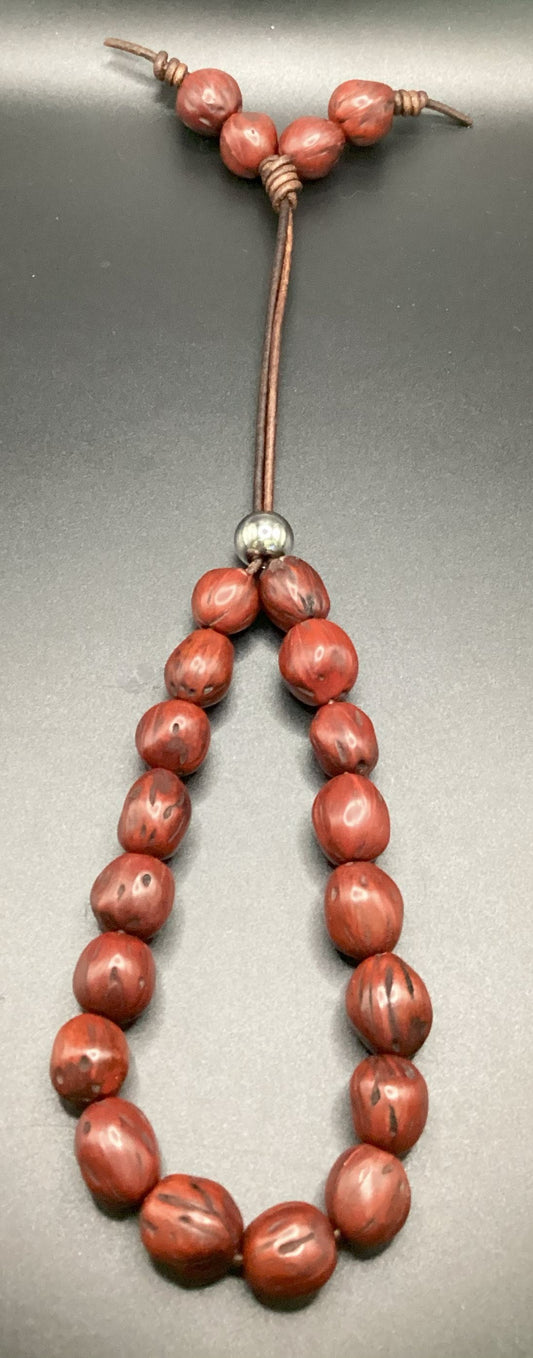 Aromatic Nutmeg Seed Komboloi- Greek Worry Beads