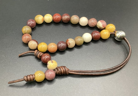 Australian Mookaite Jasper Komboloi - Greek Worry Beads