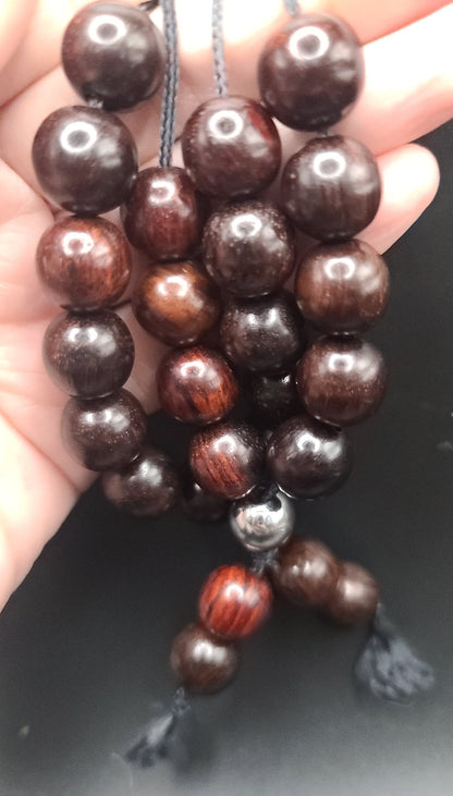 Rosewood Komboloi - Greek Worry Beads