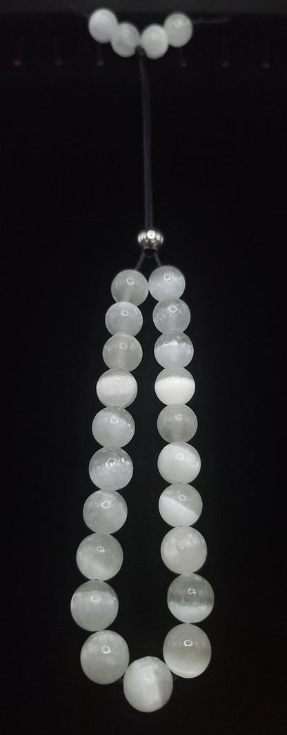 Selenite Komboloi - Greek Worry Beads
