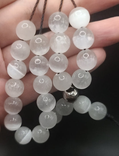 Selenite Komboloi - Greek Worry Beads