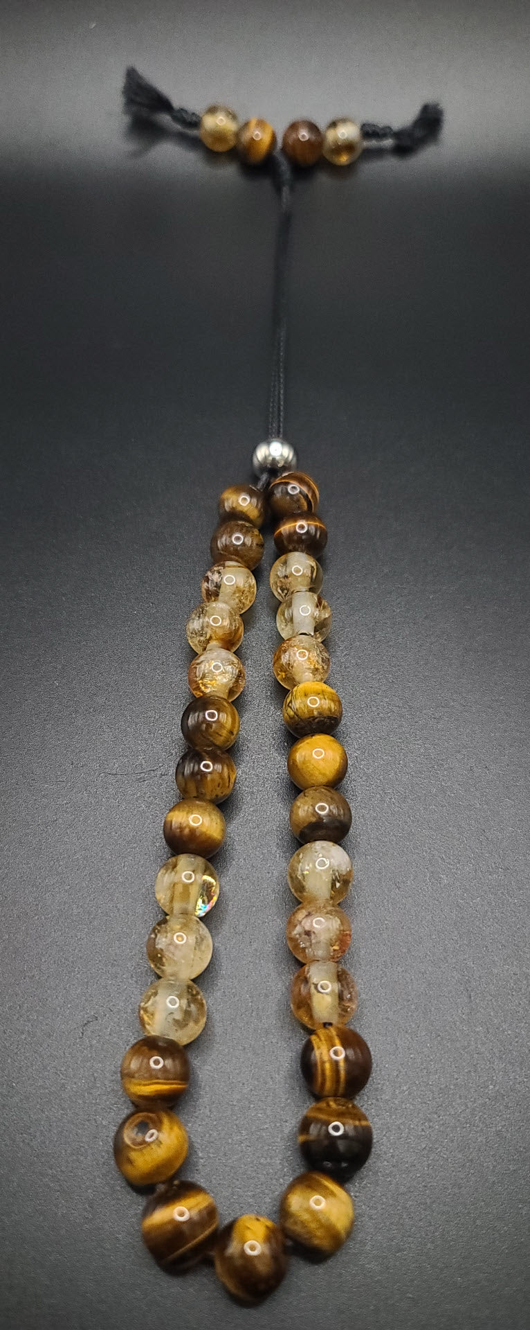 Tiger Eye & Citrine Komboloi - Greek Worry Beads