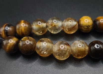 Tiger Eye & Citrine Komboloi - Greek Worry Beads