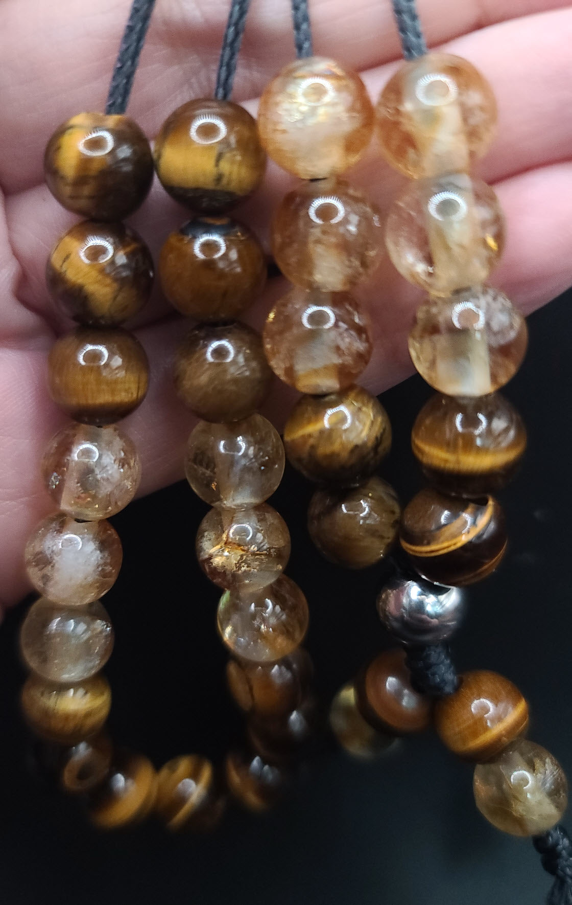 Tiger Eye & Citrine Komboloi - Greek Worry Beads