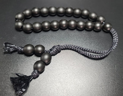 Black Stainless Steel Komboloi - Greek Worry Beads