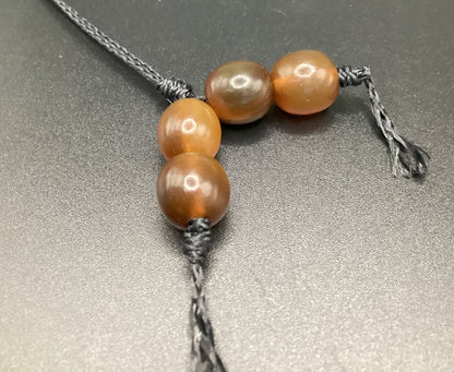 Amber Color Horn Greek Komboloi - Greek Worry Beads