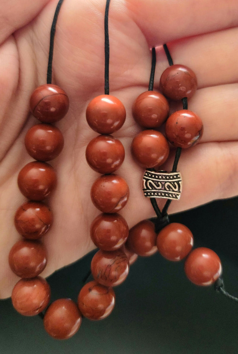 Red Jasper Komboloi - Greek Worry Beads