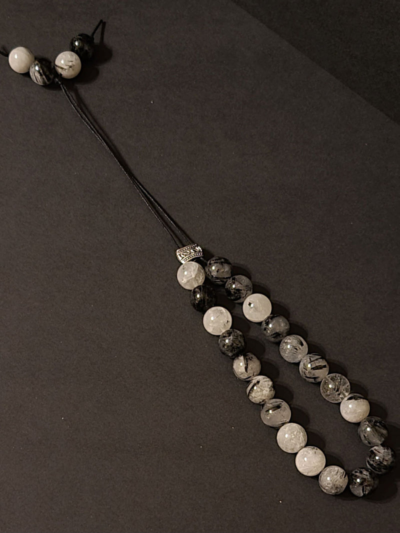 Tourmalinated Quartz Komboloi - Greek Worry Beads