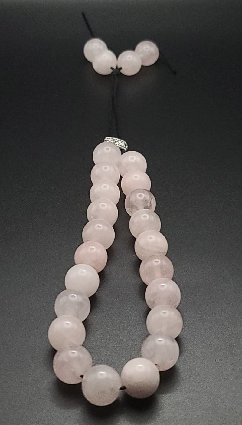 Rose Quartz Komboloi - Greek Worry Beads