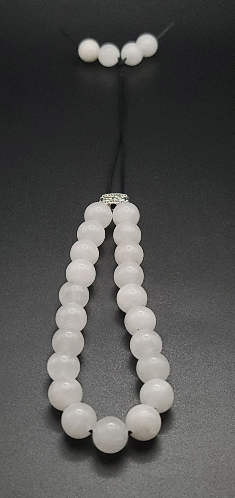 Snow Quartz Komboloi - Greek Worry Beads