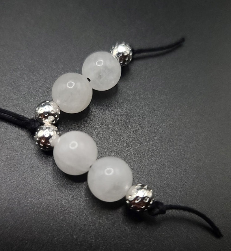 Snow Quartz and Silver Filigree Komboloi - Greek Worry Beads