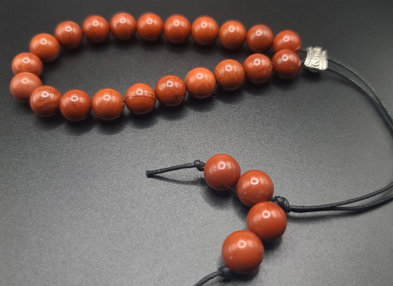 Red Jasper Komboloi - Greek Worry Beads