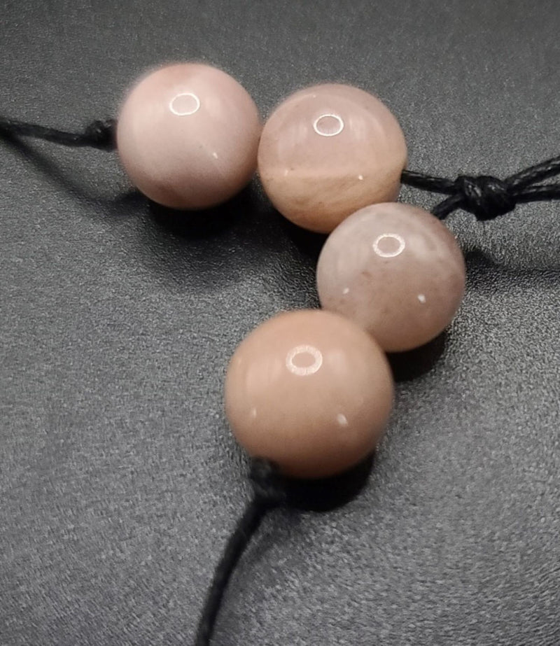 Pink Moonstone Komboloi - Greek Worry Beads