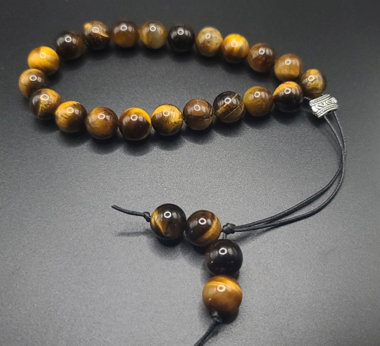 Large Stone (14MM) Tiger Eye Komboloi - Greek Worry Beads