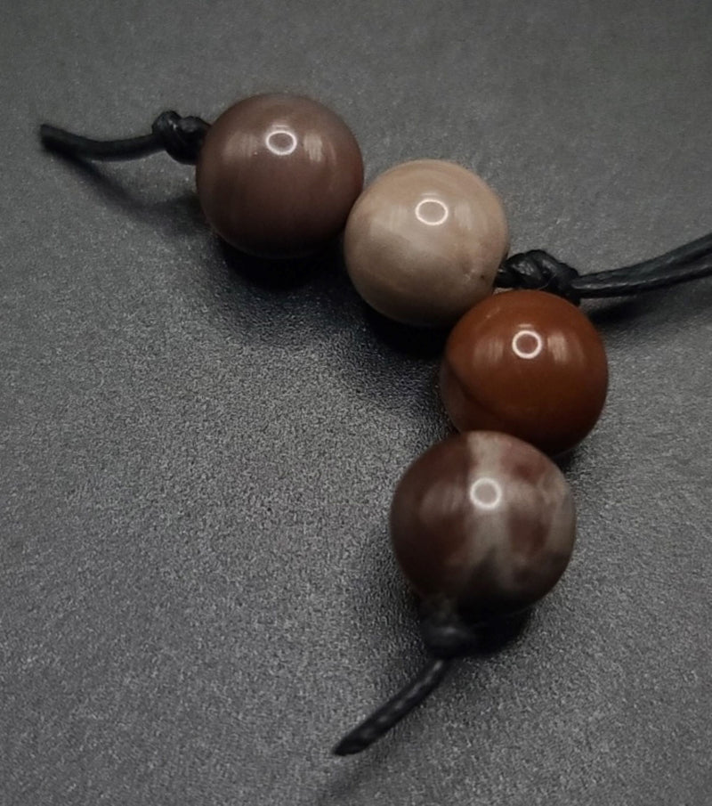 Petrified Wood Komboloi - Greek Worry Beads