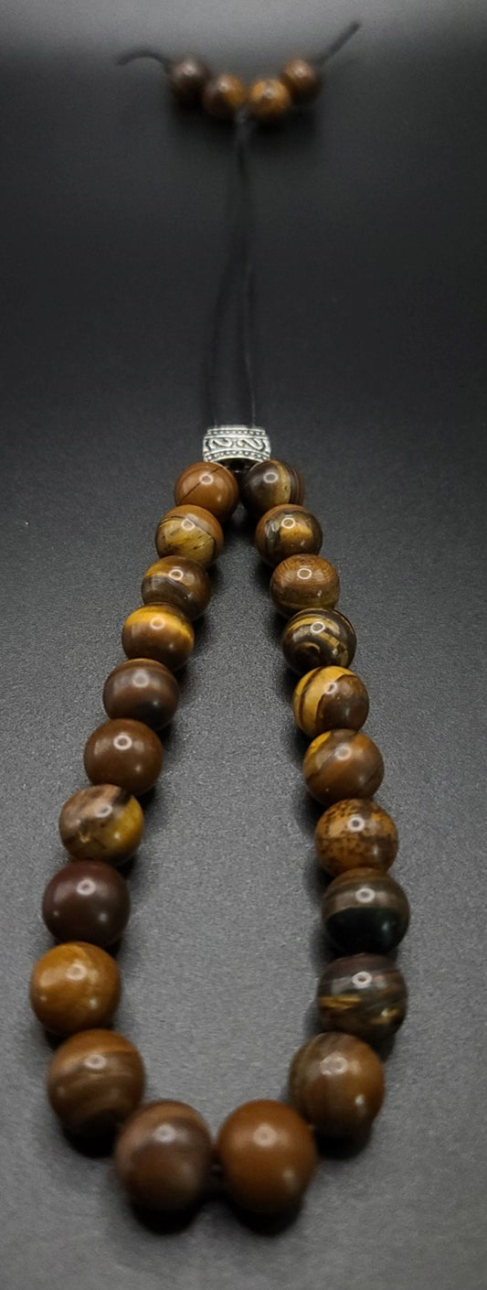 Tiger Iron Komboloi - Greek Worry Beads