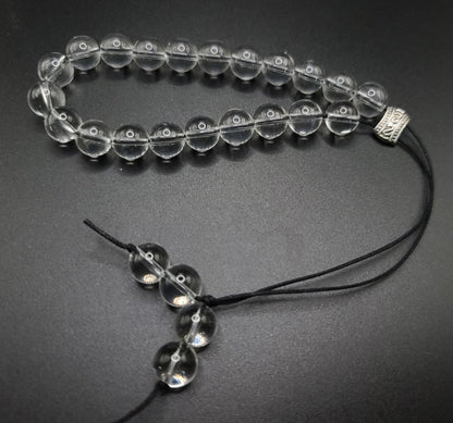 Clear Quartz Komboloi - Greek Worry Beads