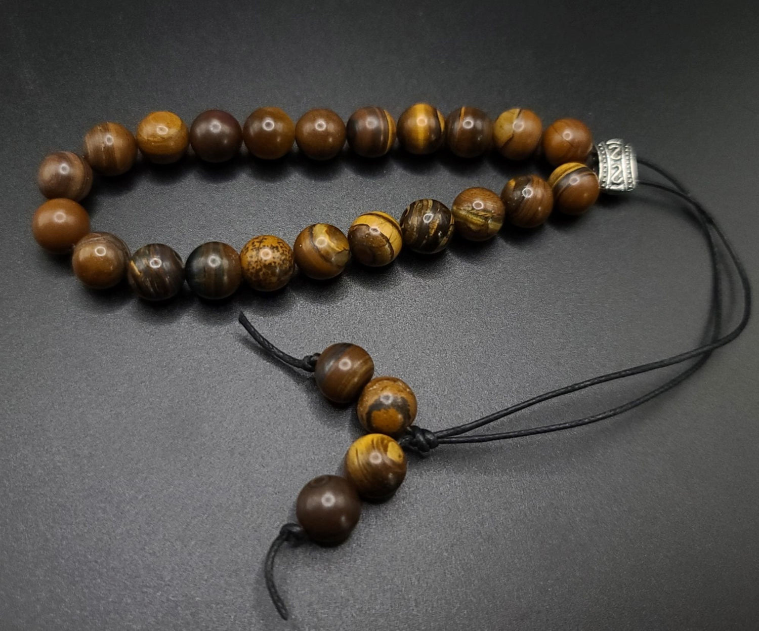 Tiger Iron Komboloi - Greek Worry Beads