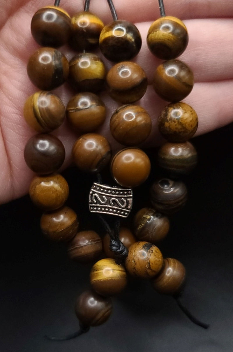 Tiger Iron Komboloi - Greek Worry Beads