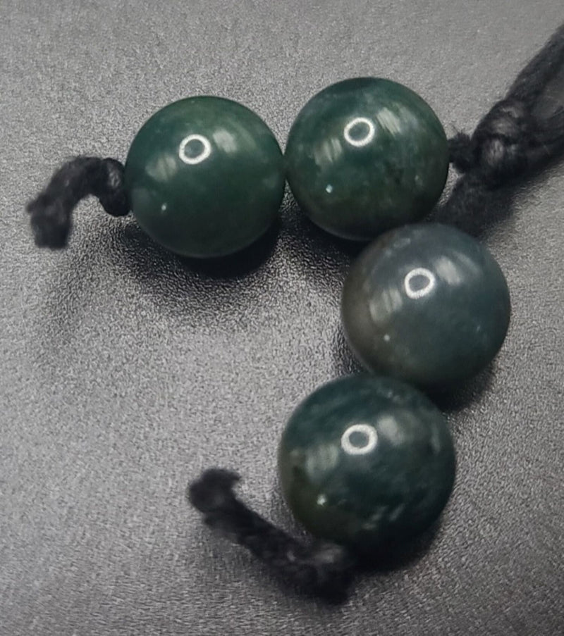 Moss Agate Komboloi - Greek Worry Beads