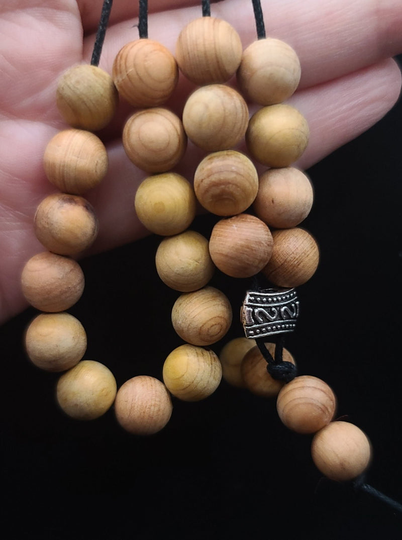 Scented Cedar Wood Komboloi - Greek Worry Beads