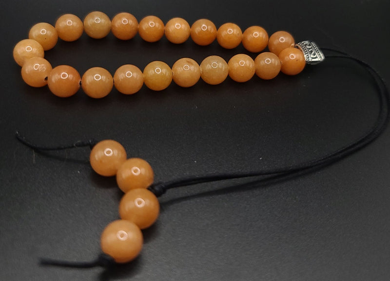 Red Aventurine Komboloi - Greek Worry Beads