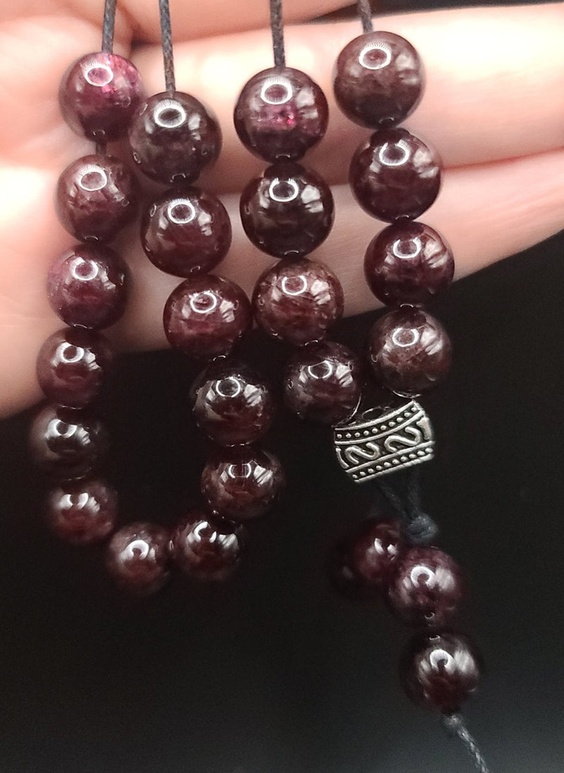 Red Garnet Komboloi - Greek Worry Beads