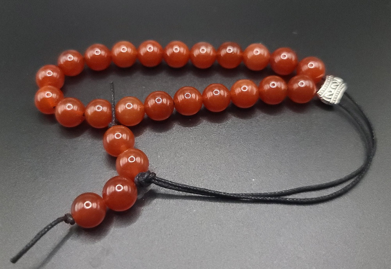 Carnelian Komboloi - Greek Worry Beads