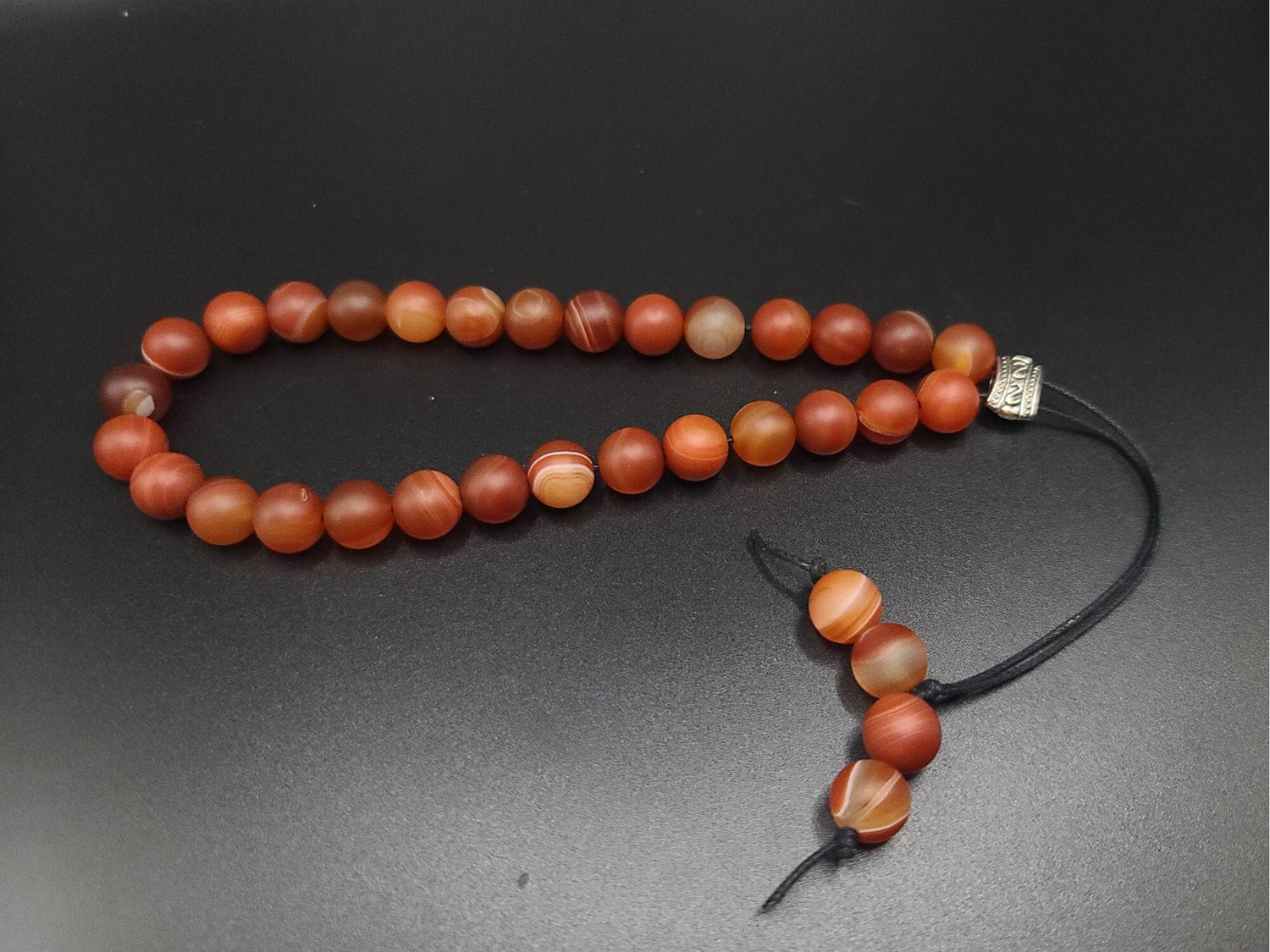 Red Sardonyx Komboloi - Greek Worry Beads