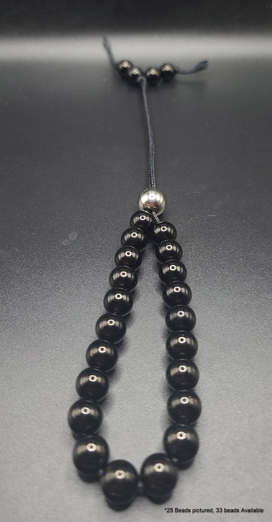 Black Stainless Steel Komboloi - Greek Worry Beads