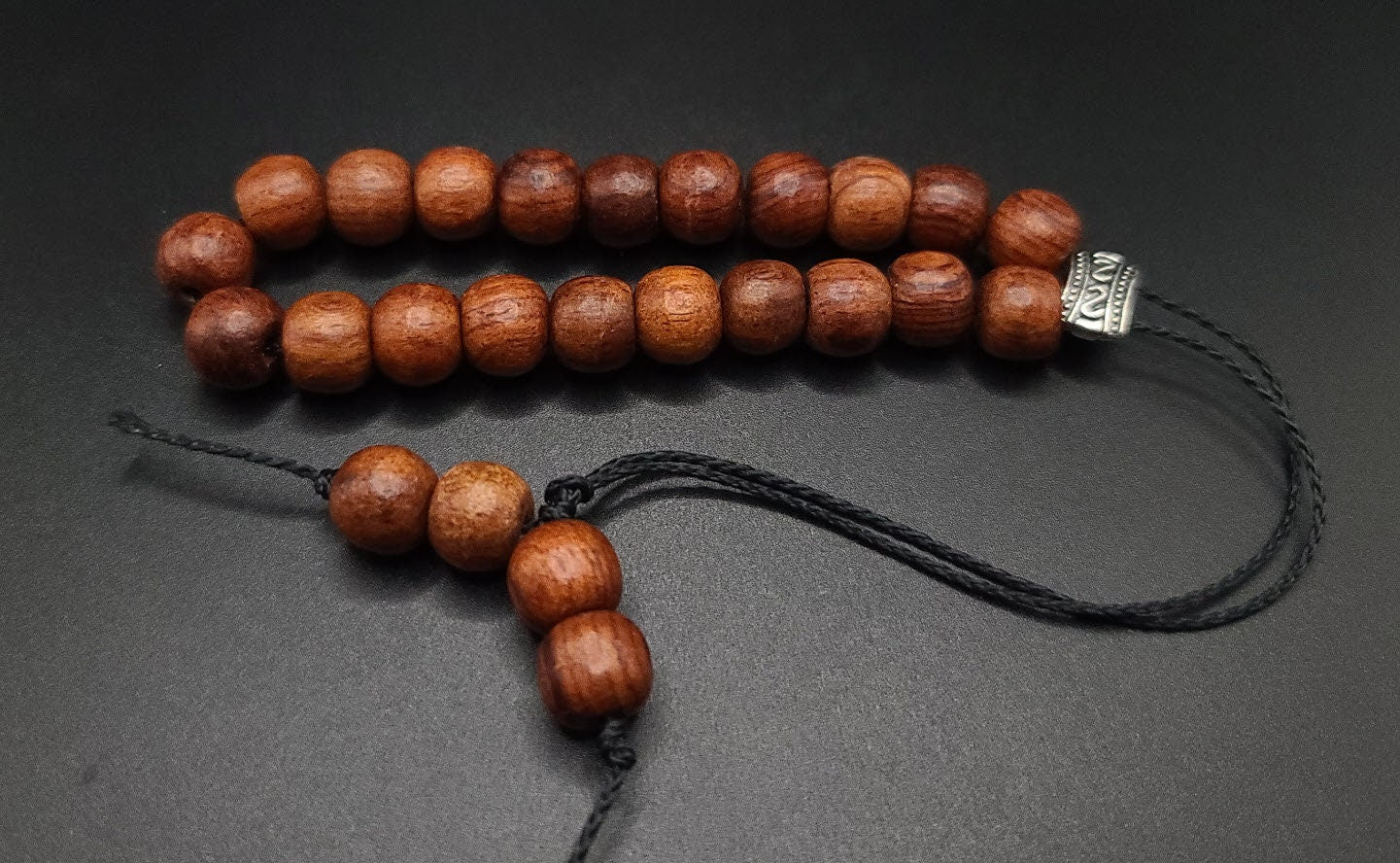 Rosewood Komboloi - Greek Worry Beads