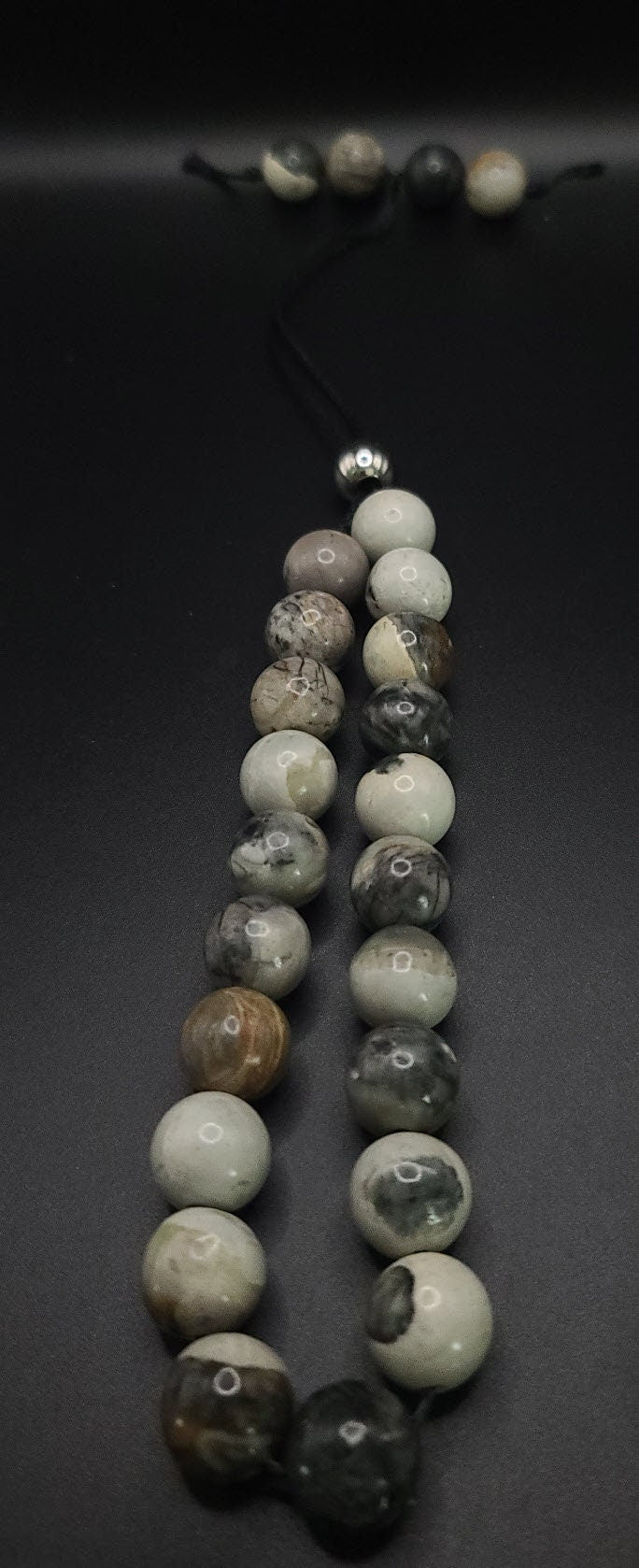 Large Stone (14 mm) Marble Jasper Komboloi - Greek Worry Beads