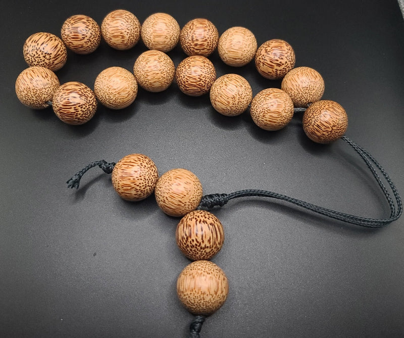 Large Palm Wood Komboloi - Greek Worry Beads