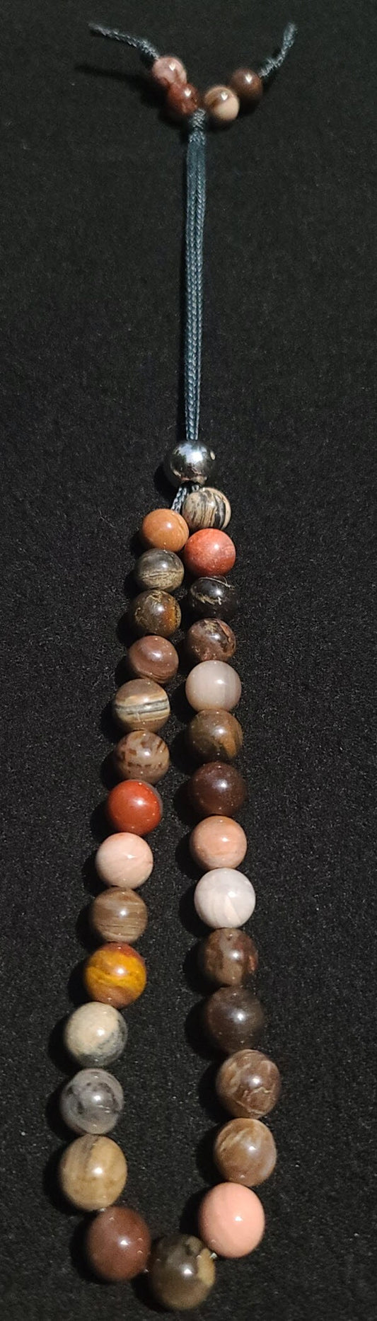 Petrified Wood Heavy Use Komboloi - Greek Worry Beads